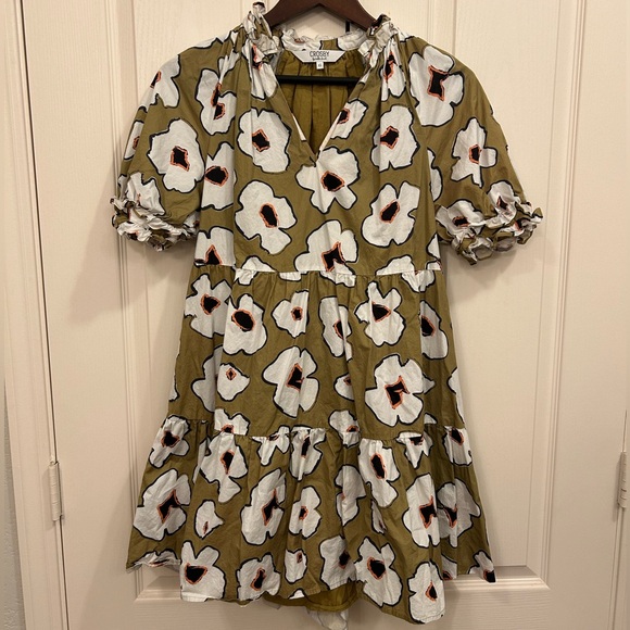 CROSBY by Mollie Burch Isabelle Dress in Meadow Green Floral, Size XS - Picture 2 of 10